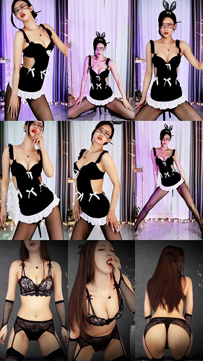 斗鱼|伊娃月 风骚御姐情趣丁字舞蹈定制 2V/1.48G